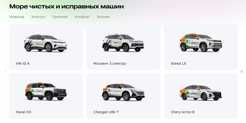 Автомобили Ситидрайв